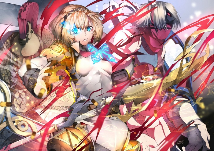 Persona 3 Athena and Orpheus in battle