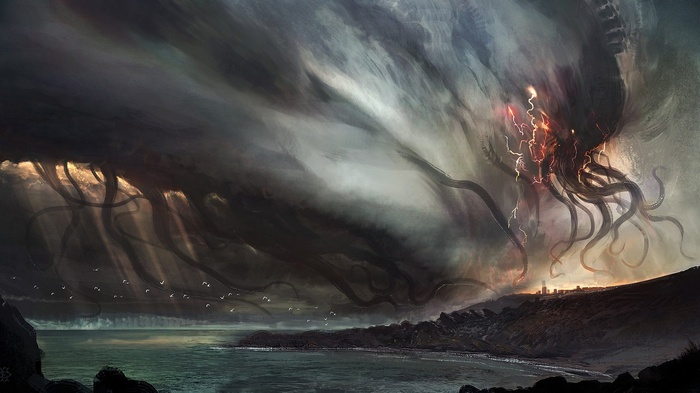 Eldritch, giant, tentacles