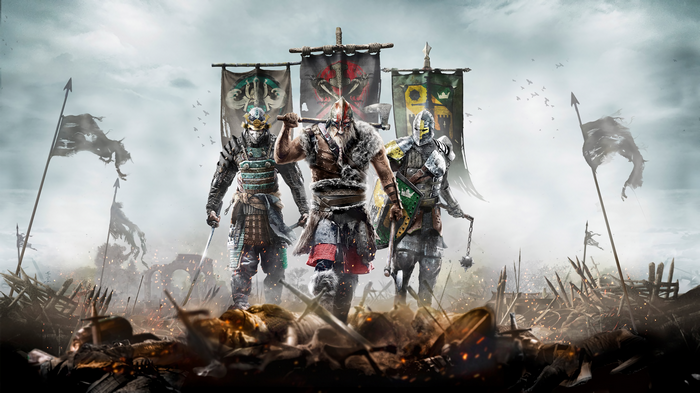 For Honor Warriors with Banners