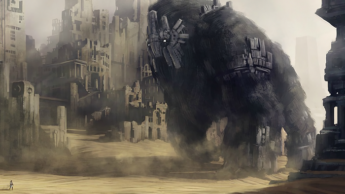 Artwork from Shadow of the Colossus