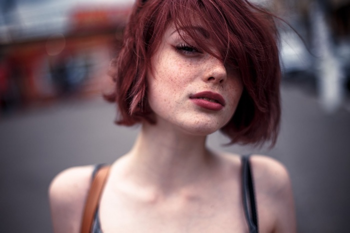 Mayya Giter with red hair and freckles