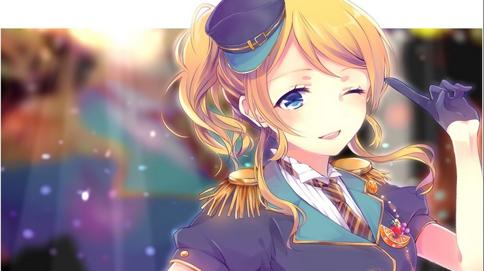 Ayase Eri from Love Live! in a uniform