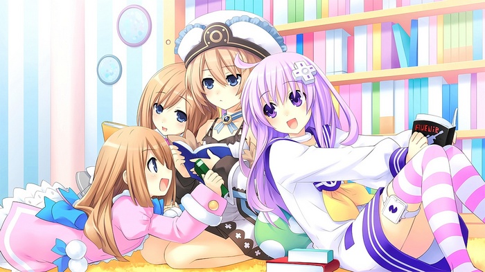 Hyperdimension Neptunia mk2: Ram, Nepgear, Blanc, Rom
