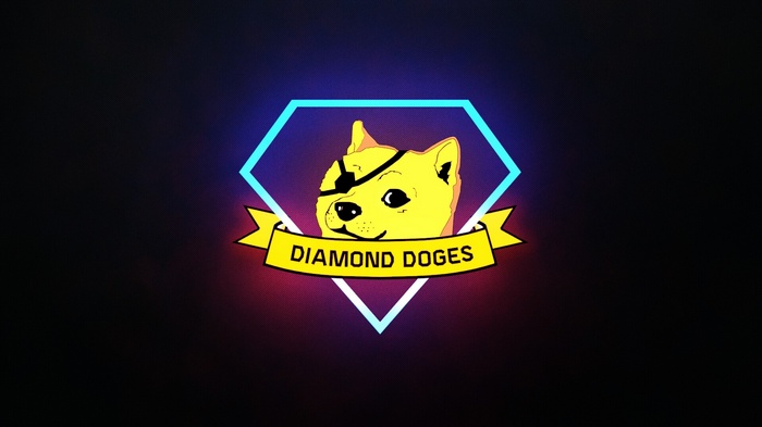 Diamond Doges logo with Doge character