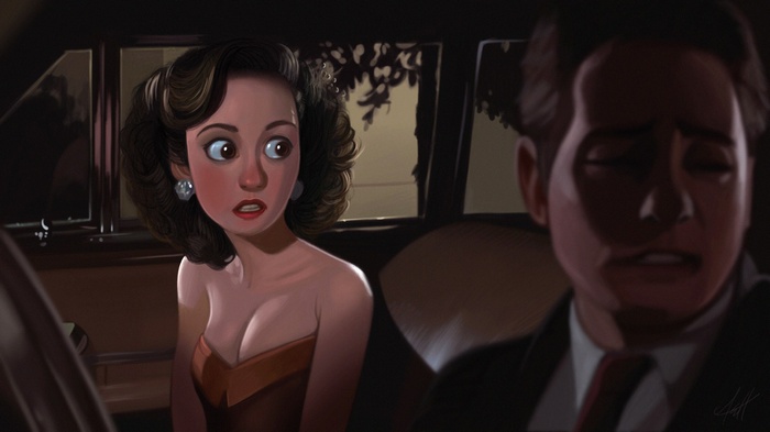 Lorraine and George McFly in Back to the Future