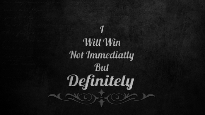 Motivational Quote Poster: I Will Win