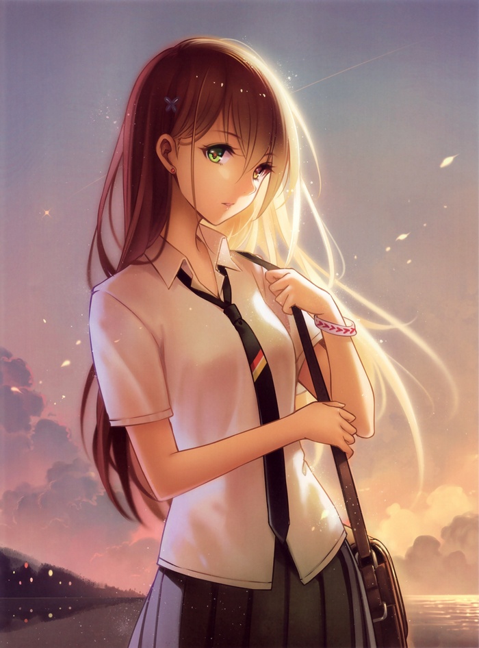heterochromia, anime, Tidsean, anime girls, Niya, original characters