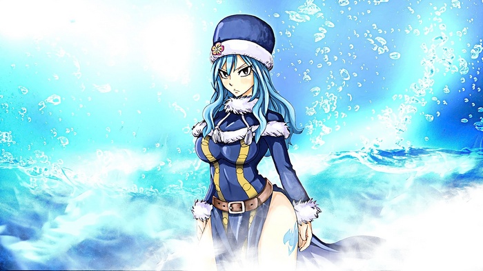 Juvia Lockser from Fairy Tail in water