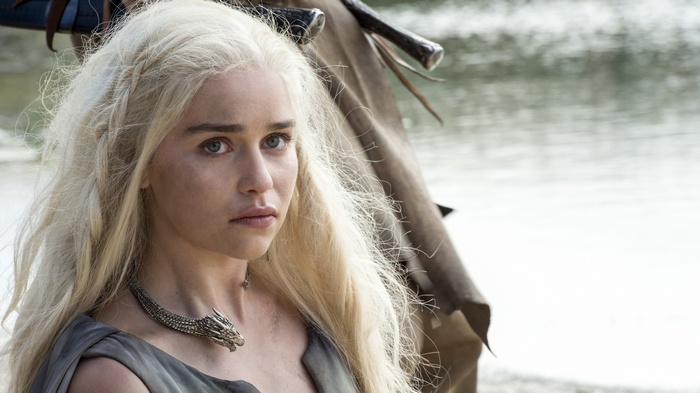 Emilia Clarke as Daenerys Targaryen in Game of Thrones