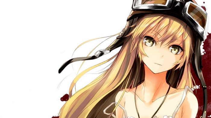 Oshino Shinobu from Monogatari Series wearing a hat