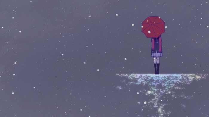 Iki Hiyori with Umbrella in Snow