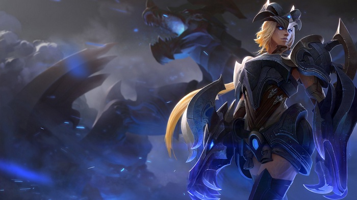 Shyvana from League of Legends in Dragon Form