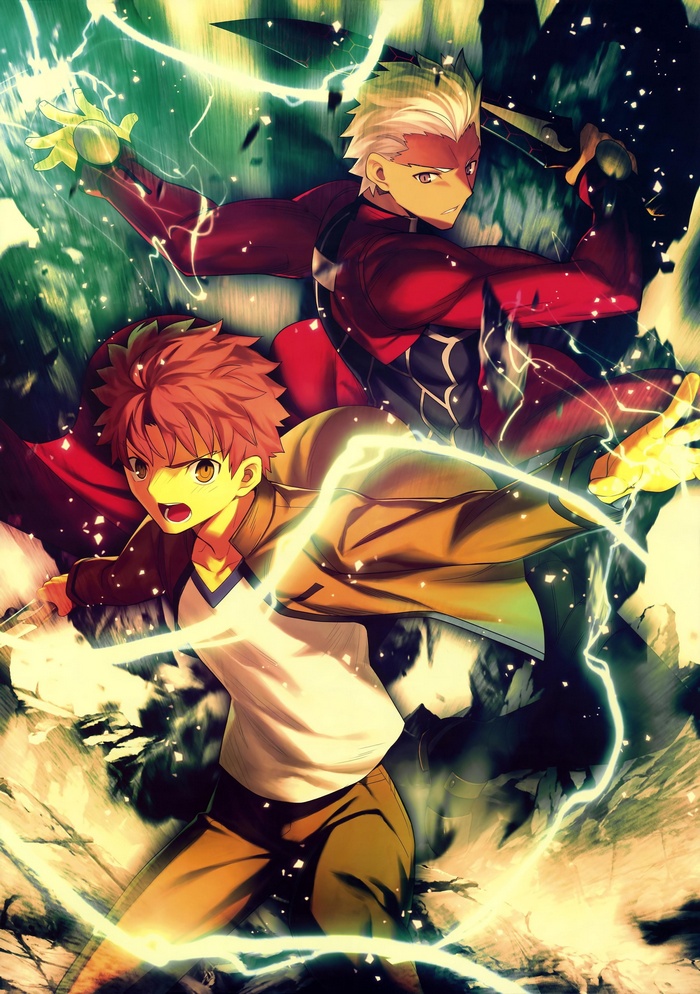 Archer and Shirou Emiya from Fate/Stay Night