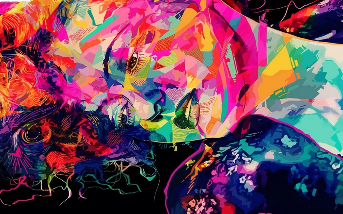 Abstract colorful artwork by Alessandro Pautasso