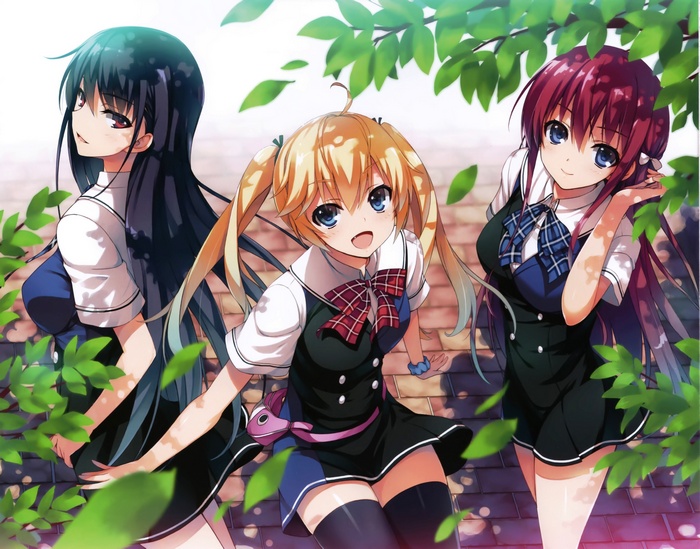 Grisaia no Kajitsu: Sakaki Yumiko, Suou Amane, Matsushima Michiru