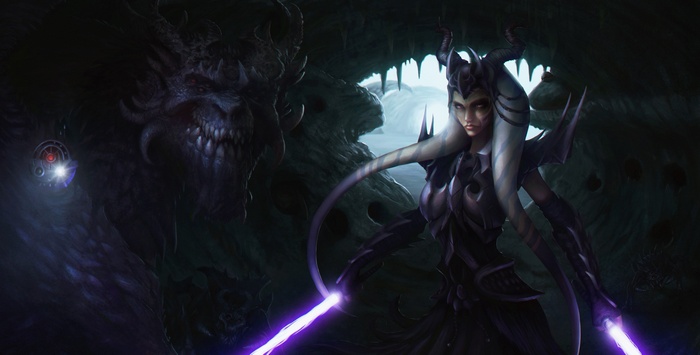 Star Wars Artwork: Ahsoka Tano and a Demon