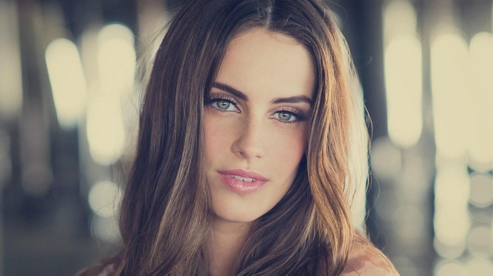 Jessica Lowndes looking at viewer