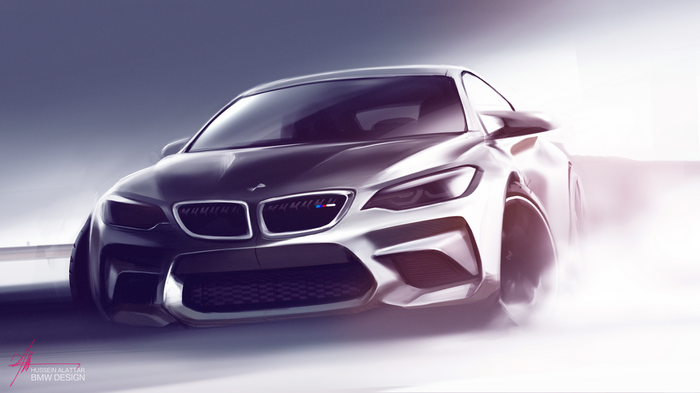 BMW M2 Concept Art Drifting