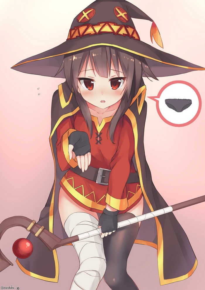 Megumin from Kono Subarashii Sekai ni Shukufuku wo! with panties icon