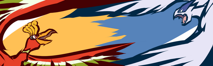 Ho-Oh and Lugia Pokémon Battle