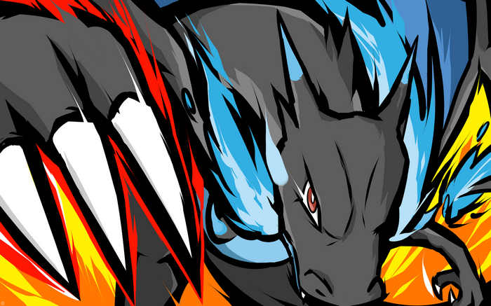 ishmam, Mega Charizard X, Pokémon, Charizard