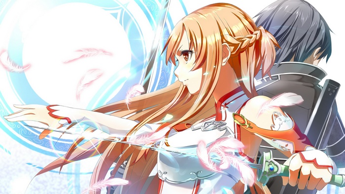 Asuna and Kirito from Sword Art Online