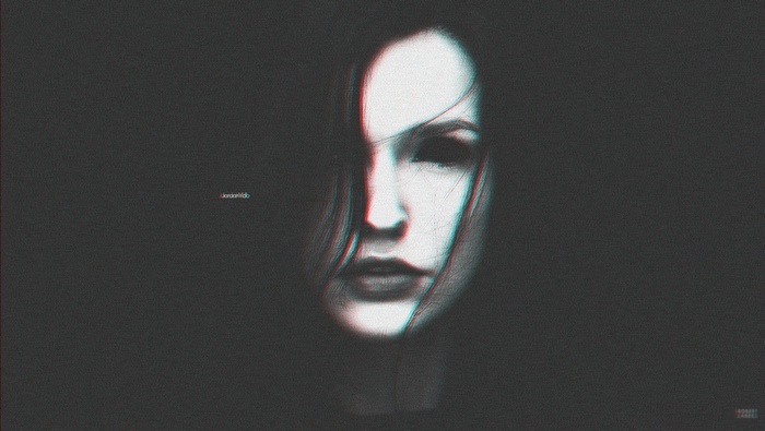 Horror Exorcism Glitch Effect Portrait