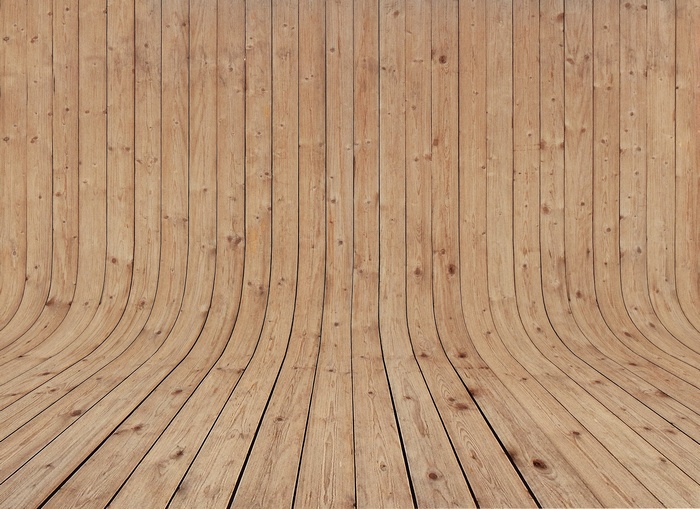 Curved wooden surface texture