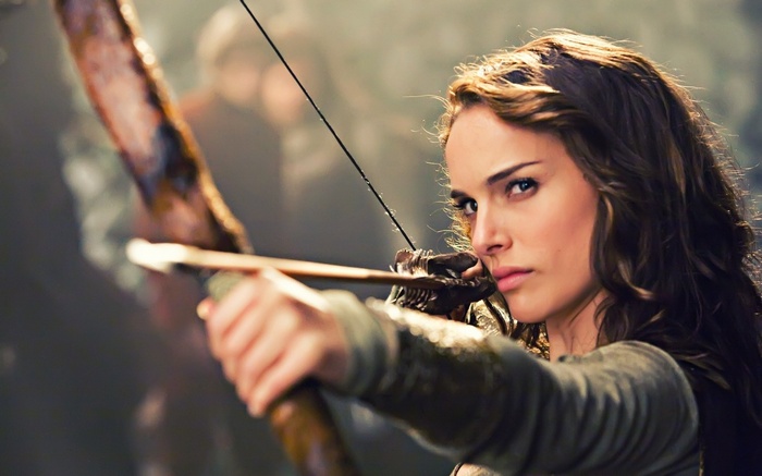 Natalie Portman as an archer