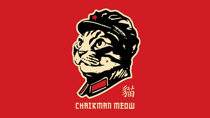 Chairman Meow parody poster