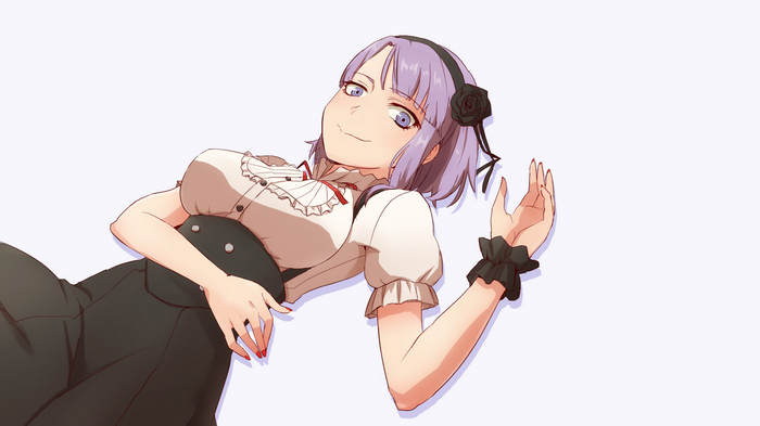 Shidare Hotaru from Dagashi Kashi lying down