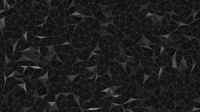 Monochrome low poly geometric abstract digital art