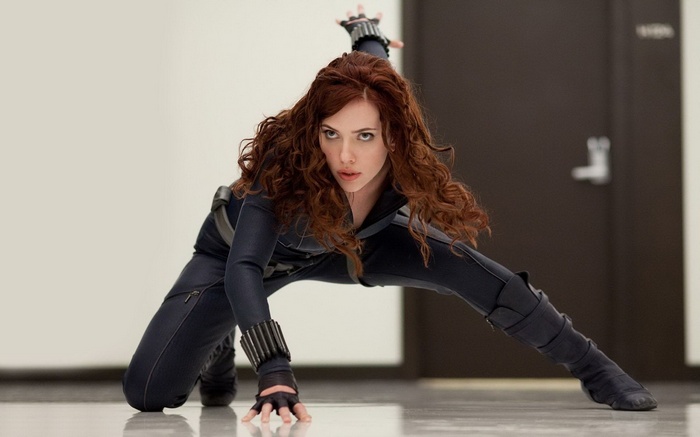 Scarlett Johansson as Black Widow in The Avengers