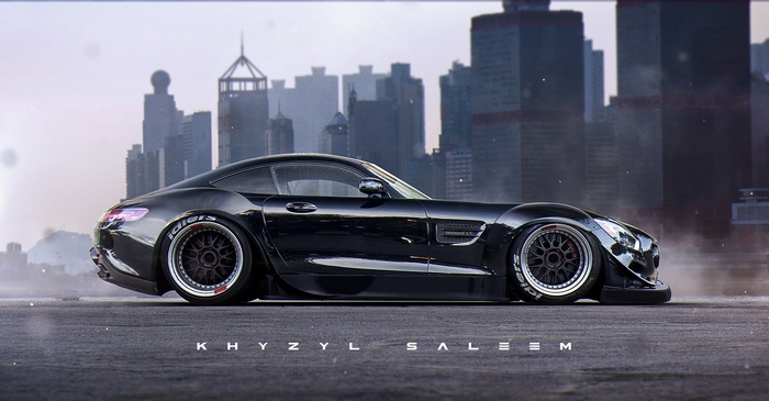 Rendered Mercedes-AMG GT by Khyzyl Saleem