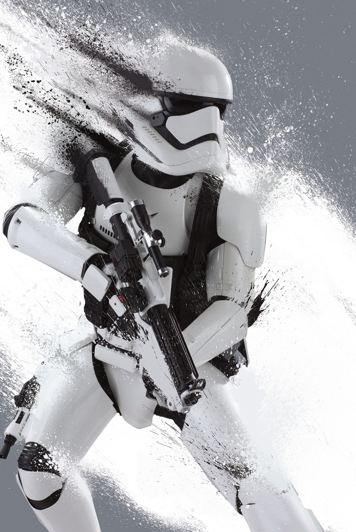 Star Wars Stormtrooper with Splatter Effect