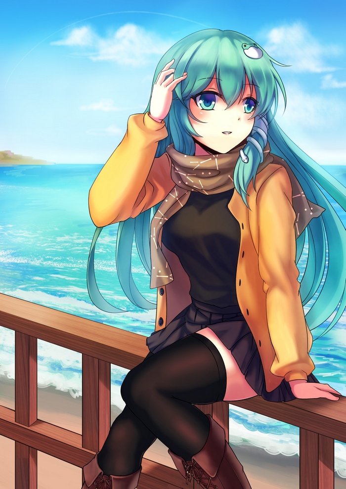 Kochiya Sanae by the Sea
