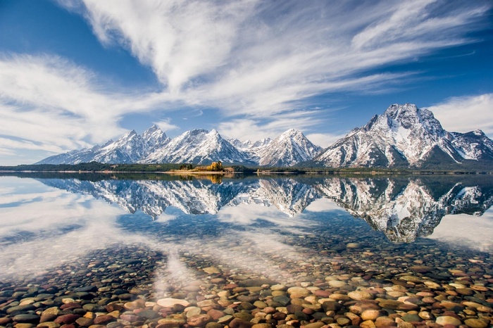 Grand Teton National Park Mountains Reflected in a Lake