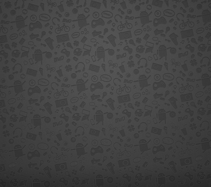 Google Android Icons Pattern Dark Gray