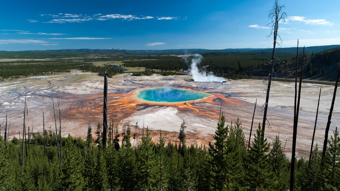 Grand Prismatic Spring in Yellowstone National Park
