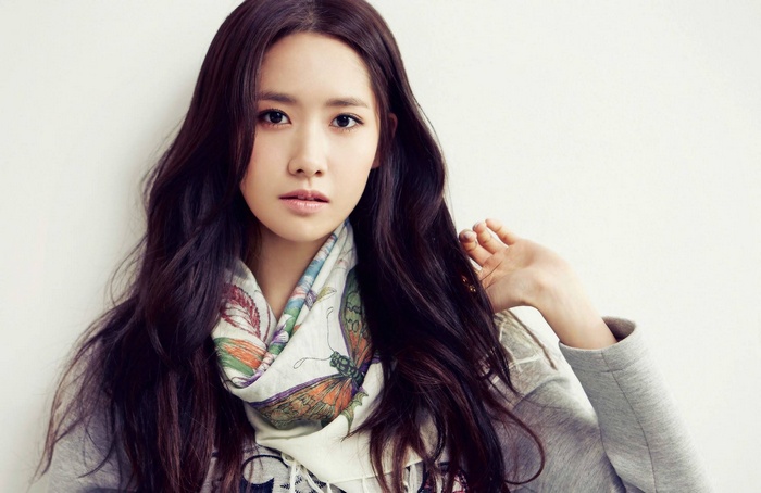 brown eyes K-pop women brunette looking at viewer Asian long hair Girls Generation Im Yoona wavy hair
