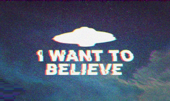 I Want to Believe UFO Poster