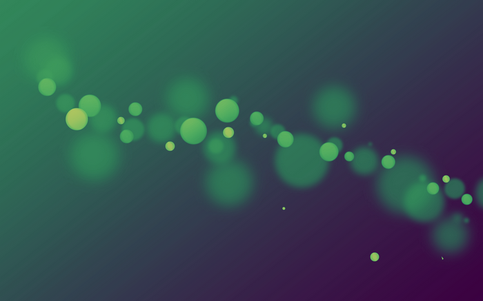 Abstract green and purple bokeh lights