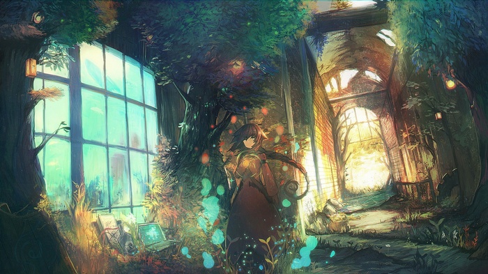 Iris and Natures Prophet in a forest setting