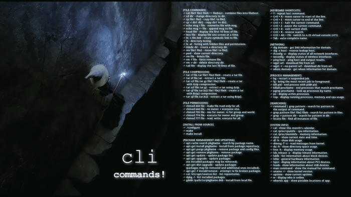 Ubuntu, command lines, Gandalf, Debian, Unix, Linux Mint, Linux