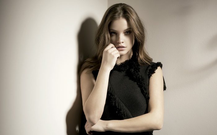 looking at viewer, spotlights, model, Barbara Palvin, women, brunette, Hungarian