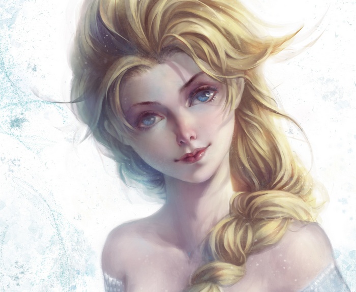 Artwork of Elsa from Frozen