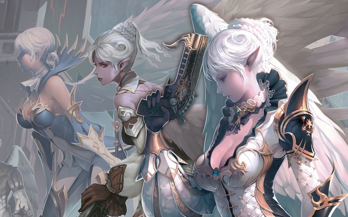 Kamael girls with guns from Lineage II