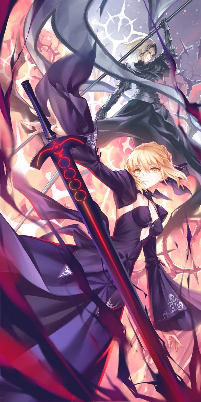 Saber Alter and Ruler from Fate Series