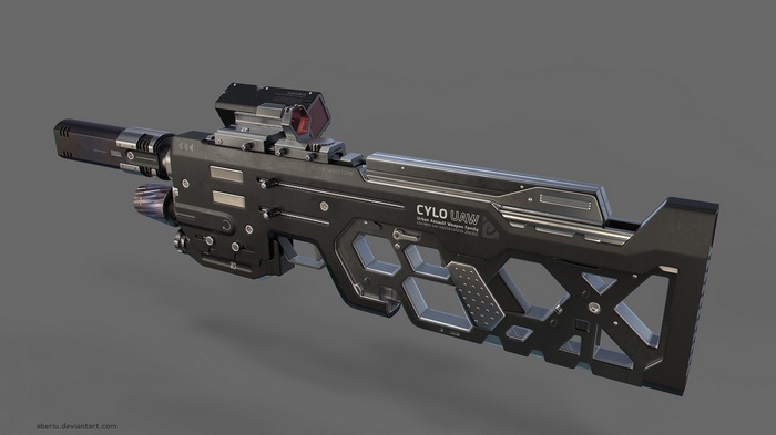 Futuristic CYLO UAW Urban Assault Weapon