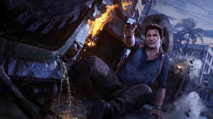 Nathan Drake in Uncharted 4: A Thief's End